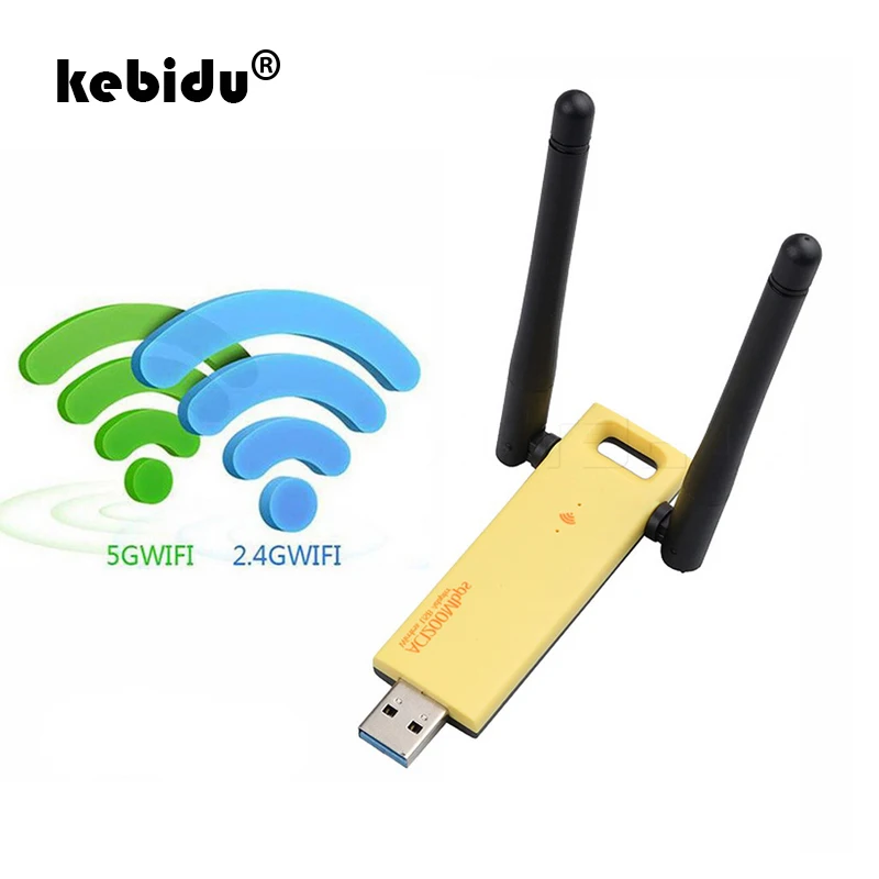 1200 Мбит/с Беспроводной USB адаптер 3 0 двухдиапазонный Wi Fi 5 ГГц 2 4 адаптера ethernet