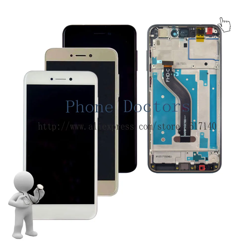 

5.2'' New Full LCD DIsplay + Touch Screen Digitizer Assembly + Frame Cover For Huawei Honor 8 Lite PRA-AL00 PRA-AL00X PRA-TL10