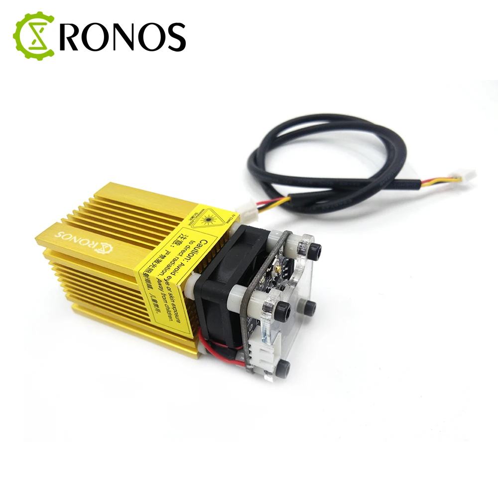 2500mW 445nm 3P Gold laser 12V Blue Laser Module ,With TTL/PWM,2.5W Can Control Laser Power And Adjust Focus 