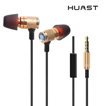 Huast 46 Wired Crazy Music Audio Adopt High Quality Metallic Beryllium Alloys Diaphragm Earphone Noise Cancelling In Ear
