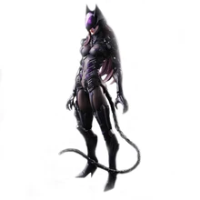 NEW MARVEL 27CM PlayArts PA DC Movie Superhero Batman Arts Kai Catwoman PVC Action Figure Collectible Model Toys Brinquedos