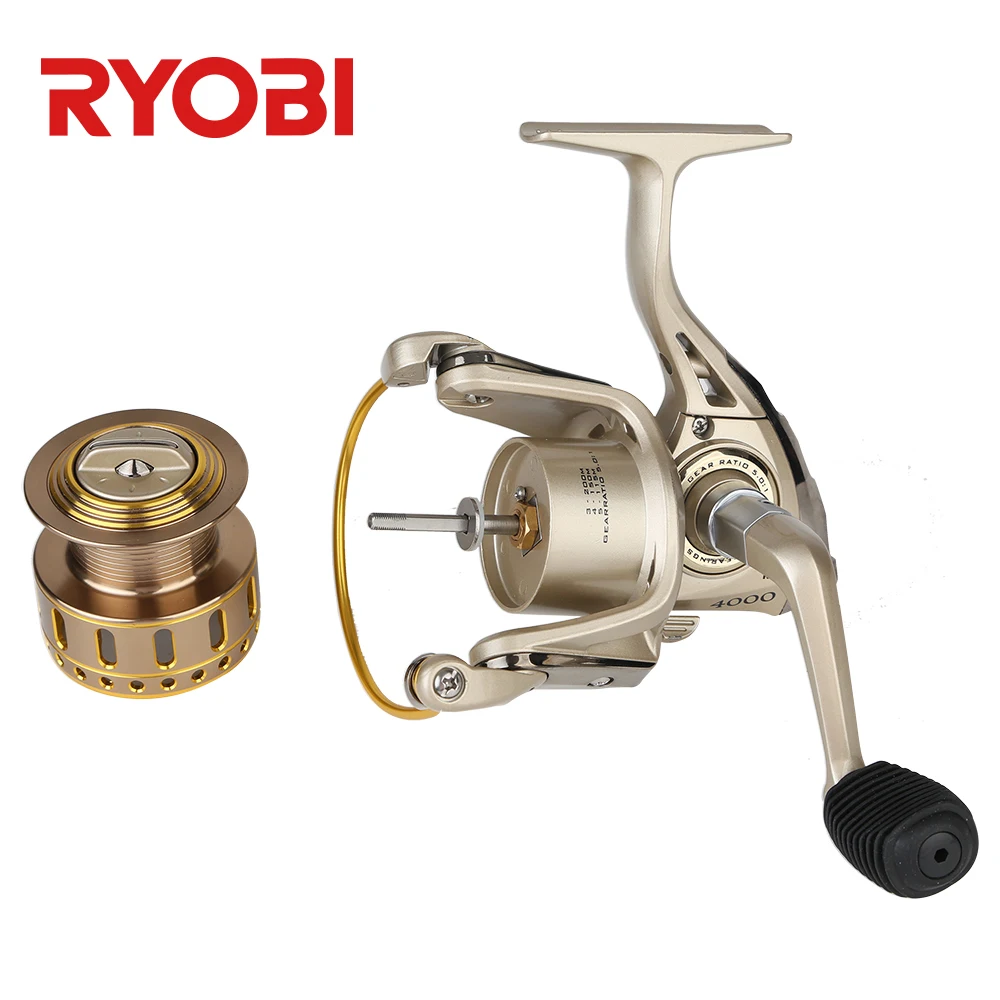 RYOBI TRESOR 1000/2000/3000/4000 5 несущая катушка+ быстрый набор оригинальных алюминиевая катушка для рыбалки в соленых водах, пресной воды Спиннинг катушки