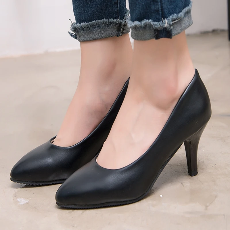 

Salto Alto Lolita Shoes Wholesale Fashion New Women Office Career Heels High Lady Work Shoes Height 5cm Mujer For Woman Pumps