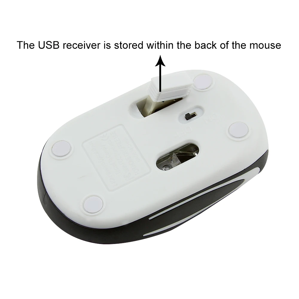 CHYI Беспроводная мини-мышь 1600 Точек на дюйм USB оптическая 3D Mause компьютерных игр дешевые компьютерные мыши для детей подарок ПК Тетрадь