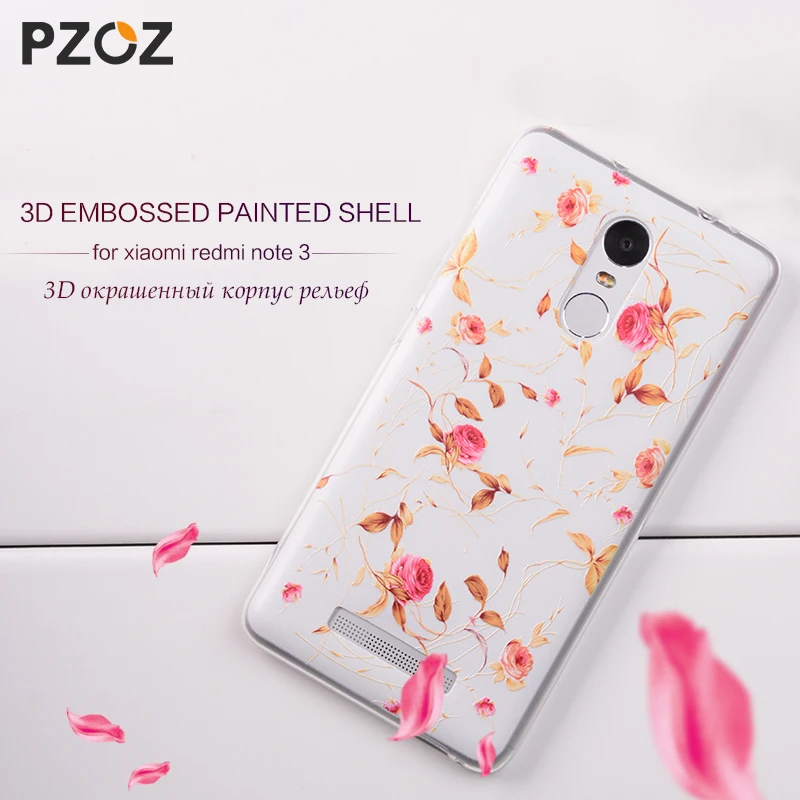 PZOZ Xiaomi Redmi Note 3 Pro Case Cute Cartoon Silicone Cover Original Xiomi RedMi Note 3 Luxury Soft Shell Xiami Redmi Note 3