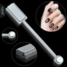 Azure Красота 1 шт. двойной головкой 3d магнит stick Soak Off УФ лак для ногтей Лаки для магнита stick кошачий глаз эффект хамелеон Гели для ногтей Польский