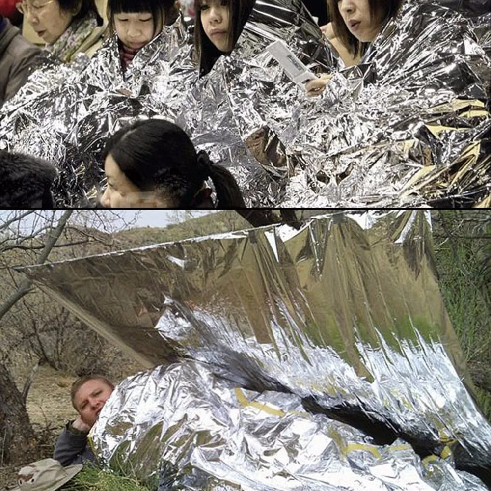 Водонепроницаемый Открытый аварийно-спасательный одеяло защитный чехол для тела Защита выживания термальный спальный мешок укрытие