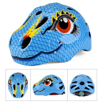 

Children's Helmet Electric Bicycle Skating Helmet with Tail Light Cycling Animal Helmet Bicycle Helmet Roller
