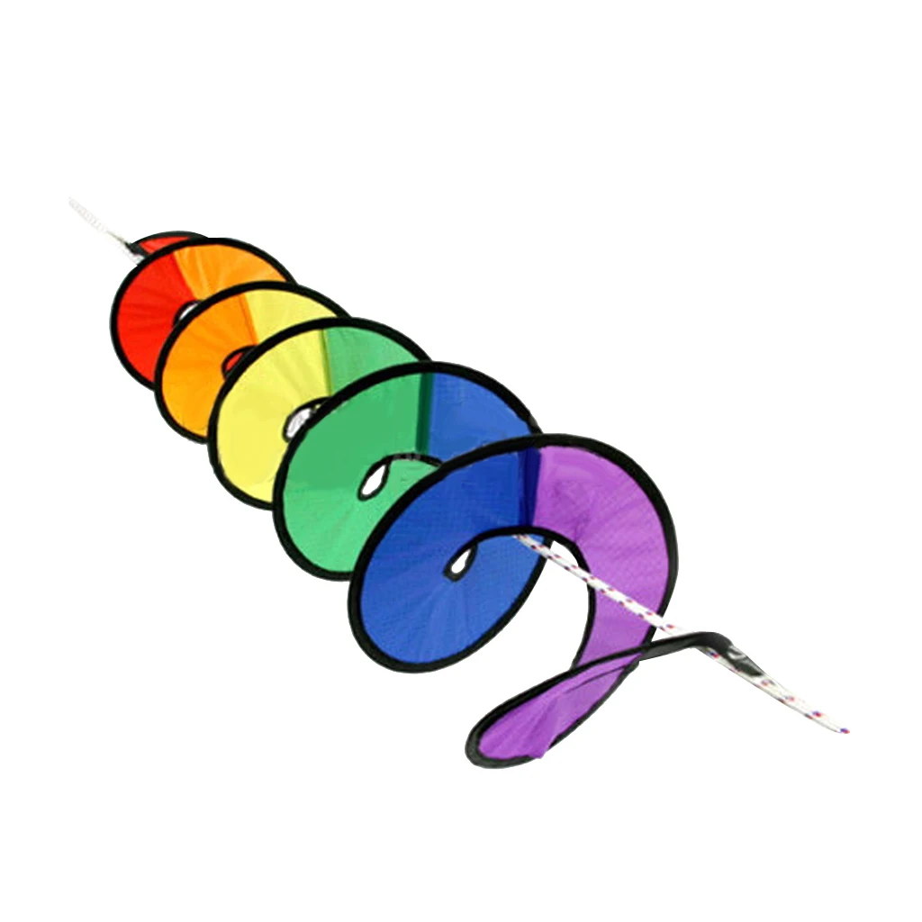 Hot Selling Colorful Camping Tent Foldable Nylon Rainbow Spiral Wind Spinner Tent Garden Home outdoor  Decorations