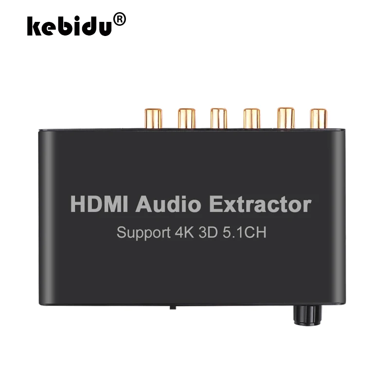 Новая поддержка 4K 3D 5.1CH HDMI аудио экстрактор декодирование коаксиальный к RCA AC3/DST 5 1