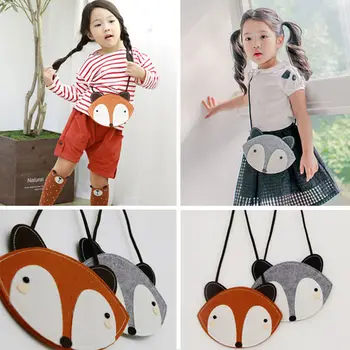

Pudcoco Cute Baby Bag Kids Boys Girls Cartoon Messengers Shoulder Bag Handbag Children Feeding Baby Food Storage Gray Orange