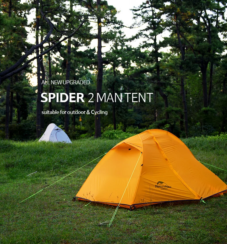Barracas à Prova Barraca de Acampamento Naturehike Ciclismo Único Dwaterproof Água 1 2 Pessoa Mochila Trekking Montanha Pu4000 Ultraleve 4 High Quality Esporte e Lazer