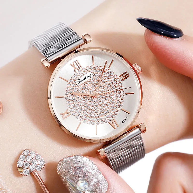 

Fashion Women's Watches Bracelet Quartz Ladies Clock Stainless steel Casual Watches For Women Female Wristwatch Relogio Feminino