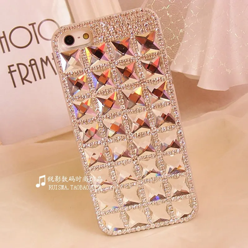 

Dower Me Rhinestone Case For Apple Iphone XS Max XR X 8 7 6 6S Plus 5S SE Bling Crystal Diamond Back Skin Case Protective Shell