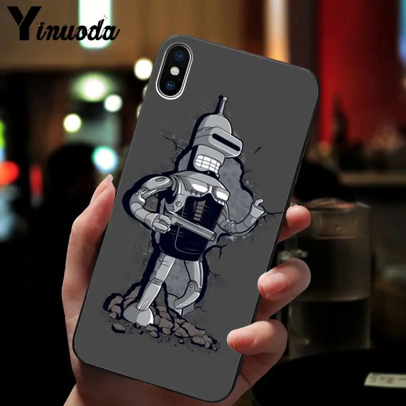 11pro MAX Futurama Bender Bite My Shiny рукоделие принт рисунок чехол для телефона чехол для iPhone 8 7 6S Plus X XS MAX 5 5S SE XR чехол