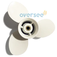 OVERSEE 63V-45943-10-EL-00(63V-45943-01-EL) Aluminum Propeller Size 9 1/4×11-J for Yamaha Outboard Engine Motor 9.9HP 15HP