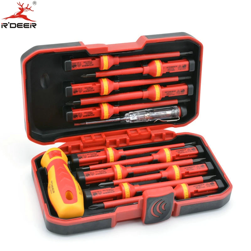 13 Pcs VED Insulated Screwdriver Set CR V High Voltage