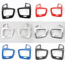 2PCS ABS Dashboard Outlet Cover for Jeep Compass 2017+ Chrome Styling Decoration Kits