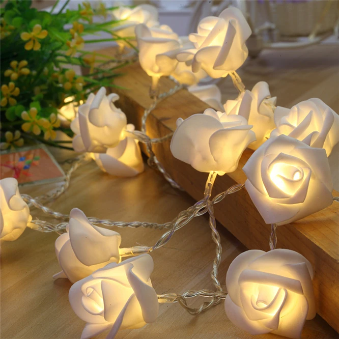 ☆10/20 Bulbs AA Battery Christmas LED Flower USB Rose String Lights Fairy Lamp☆ 