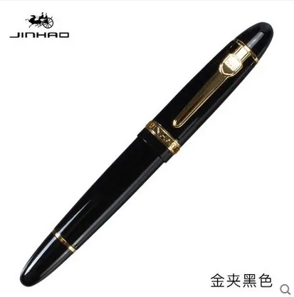 Jinhao 159 роликовая шариковая ручка черный лак Золотая отделка большой тяжелый - Цвет: Q