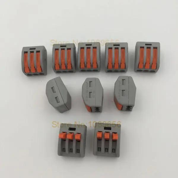 PCT 213 3pin Универсальный Компактный проводной соединитель проводника Клеммная