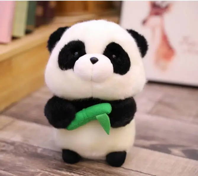 Игрушек! Милая плюшевая игрушка прекрасный мультфильм прожорливая Толстая мышка панда Кошка Хомяк Мягкая кукла мяч подарок на день рождения Рождество 1 шт - Цвет: panda