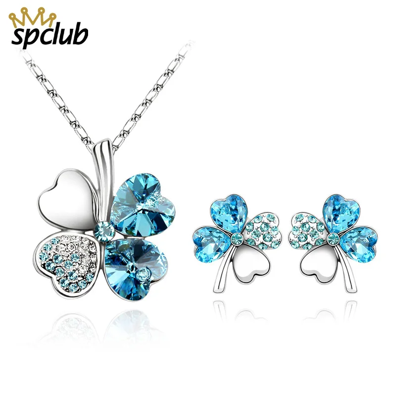 Набор украшений для невесты набор женщин с кристаллами Swarovski колье большим