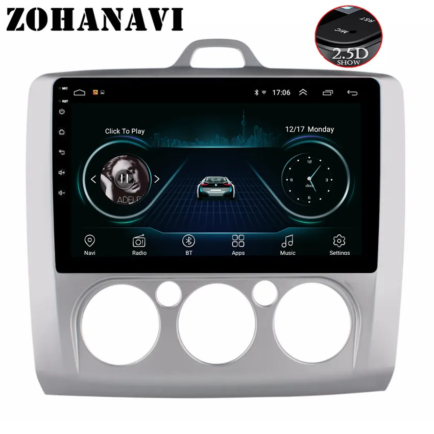 Discount ZOHANAVI 2.5D Screen Android Car radio multimedia player For Ford Focus 2004 2006 2007 2008 2009 2011 DVD GPS Navigation 0