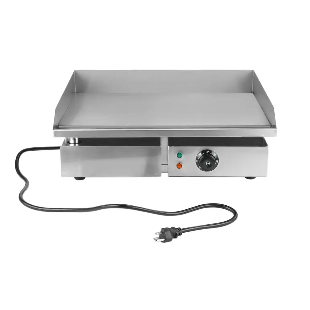 

Commercial Electric Grill 1500W Electric Food Oven Stainless Steel Restaurant BBQ Grill Desktop Steak Machine US Plug