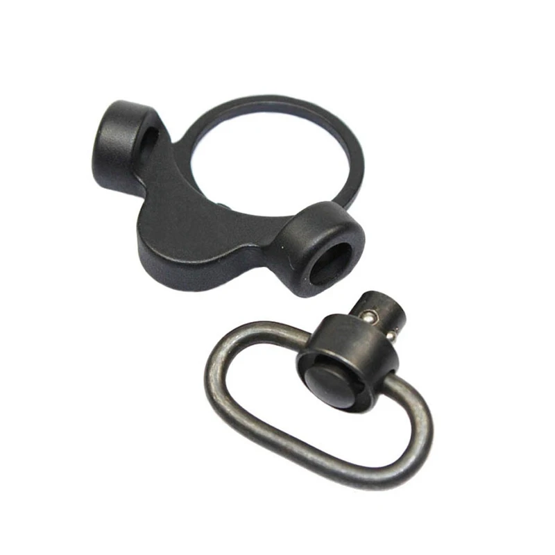 Ambidextrous QD End Plate Sling Mount Adapter Attachment W/ Swivel Push