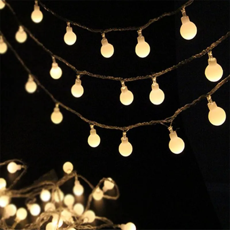 7,5 m 50 LED 110 V 220 V IP44 al aire libre Multicolor LED String luces de Navidad Holiday party decoración de la boda luces LED 7,5 m 50 LED 110 V 220 V IP44 al aire libre Multicolor LED String luces de Navidad Holiday party decoración de la boda luces LED