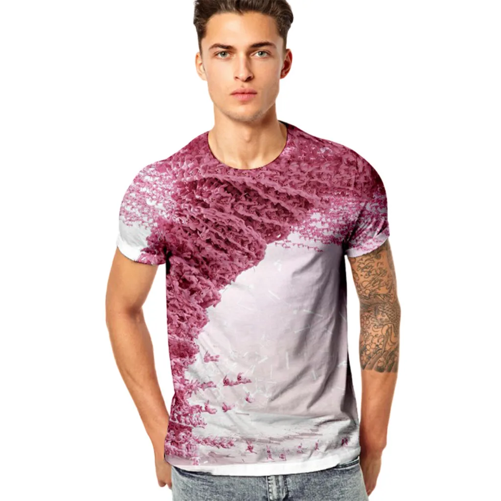 

tee shirt homme 3D Printing O-neck Casual Man clothes camisetas hombre estampadas T Shirts printed hipster short tees Summer