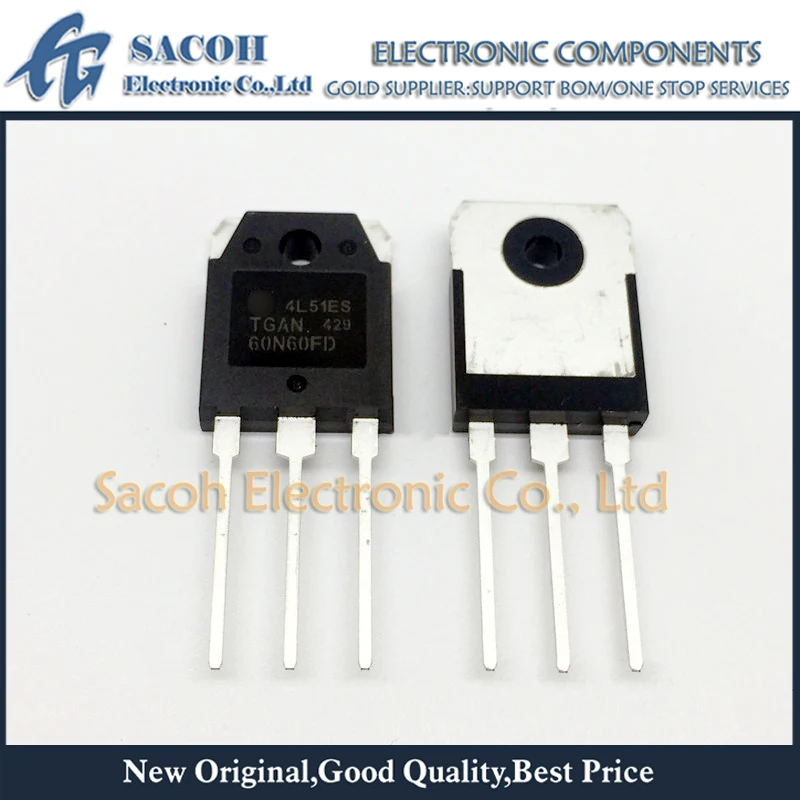 

New Original 5PCS/Lot TGAN60N60FD 60N60FD OR TGAN60N60F2DS 60N60F2DS TGAN60N60 60N60 TO-3P 60A 600V Power IGBT