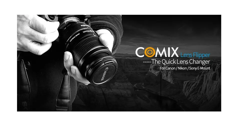Commlite CM-LF-C CM-LF-N CM-LF-E вулканизационный пресс конвейерных Объективы держатель дежурный Держатель двойной объектив для цифровой зеркальной камеры Canon Nikon sony E-Mount DSLR камер Камера