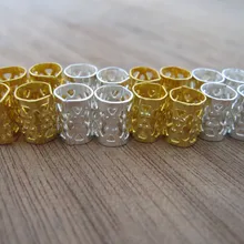 100 Мини(отверстие 5 мм) золотые и серебряные смешанные бусины для дредов регулируемые волосы кольцо для косички клип