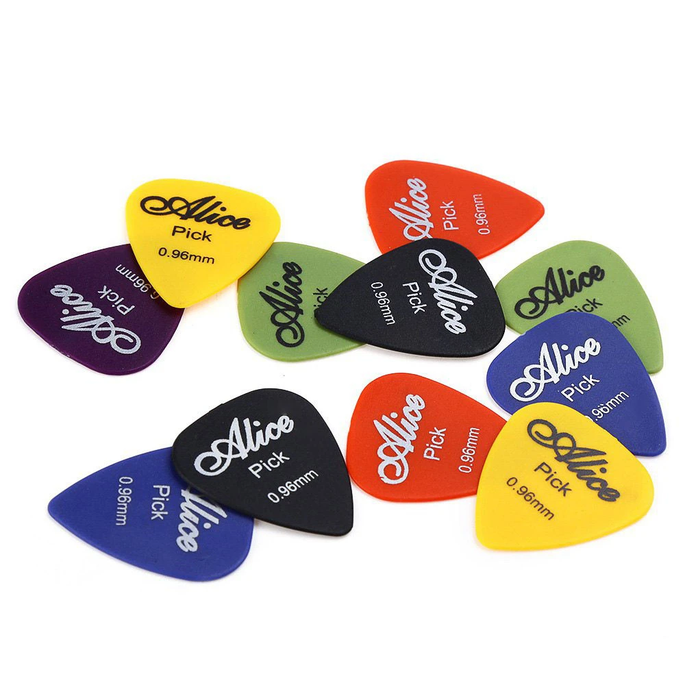 

100Pcs/Set Alice ABS Guitar Pick 6 Sizes (0.58mm/0.71mm/0.81mm/0.96mm/1.2mm/1.5mm) Smooth Frosted Guitarra Plectrums Accessories