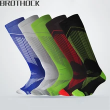 Brothock Футбол длинные прямые носки мужские взрослые студенческие тренировочные толстые футбольные Носки спортивные мужские чулки Дышащие футбольные носки