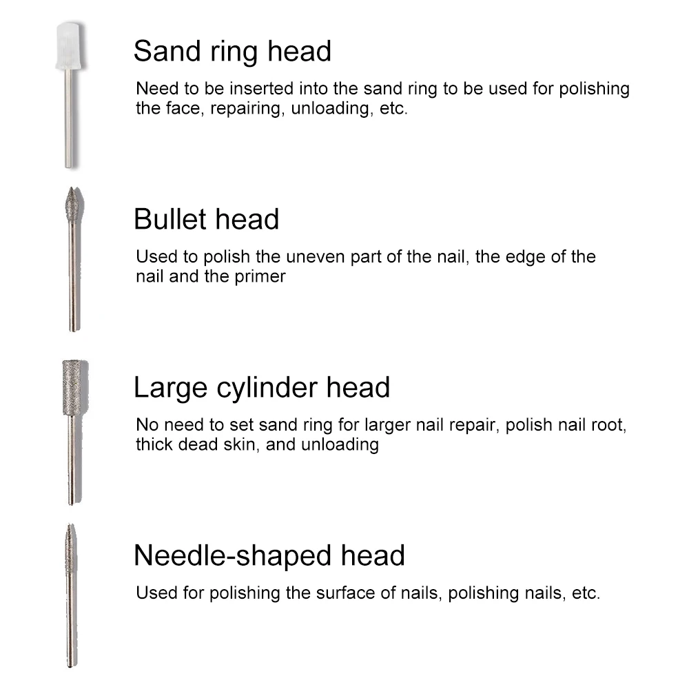 Electric Nail Drill Manicure Machine Multifunction Apparatus For Manicure Polishing Nail File Tools