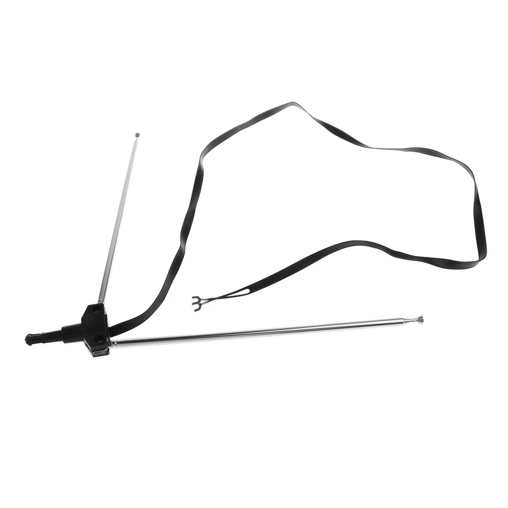 Metal Rod Double Head Telescopic Antenna 4 Sections TV Radio Antenna Remote Aerial 300 Ω