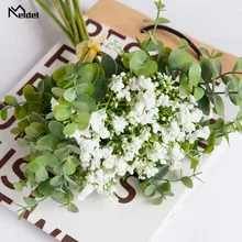 Meldel Свадебный букет невесты babysbreak букеты Искусственные белые букет цветов DIY Свадебные вечерние украшения для дома и офиса