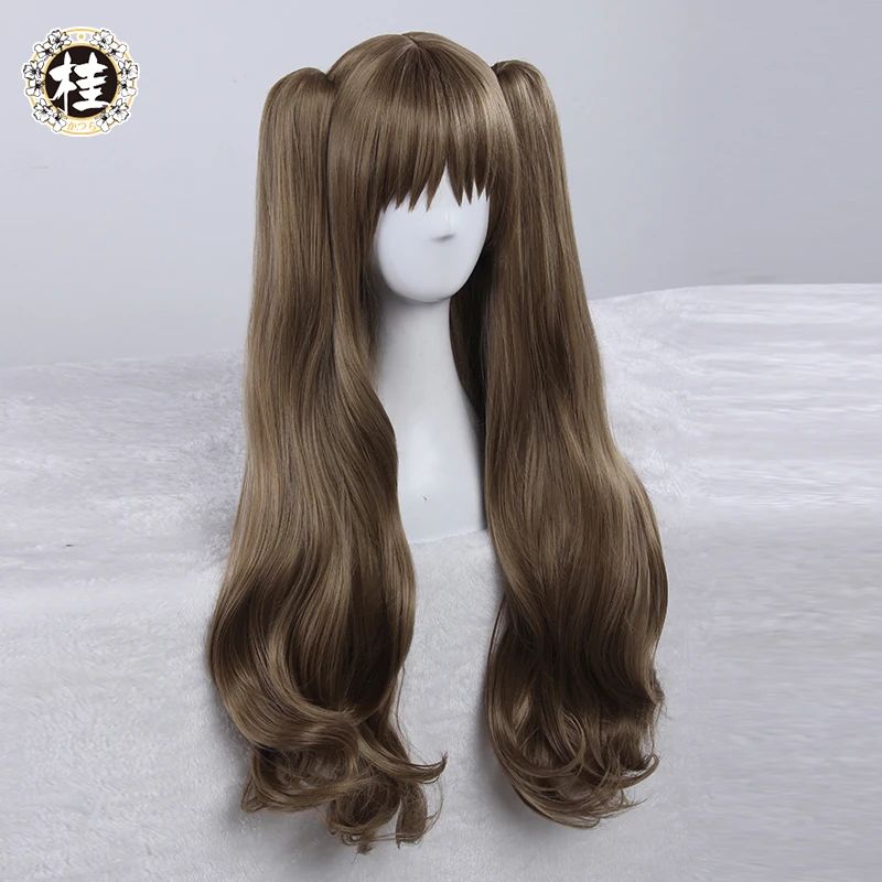 UWOWO tohsaka Rin парик Fate Grand Order/Fate Stay Night Hair 80 см светло коричневые волнистые устойчивые