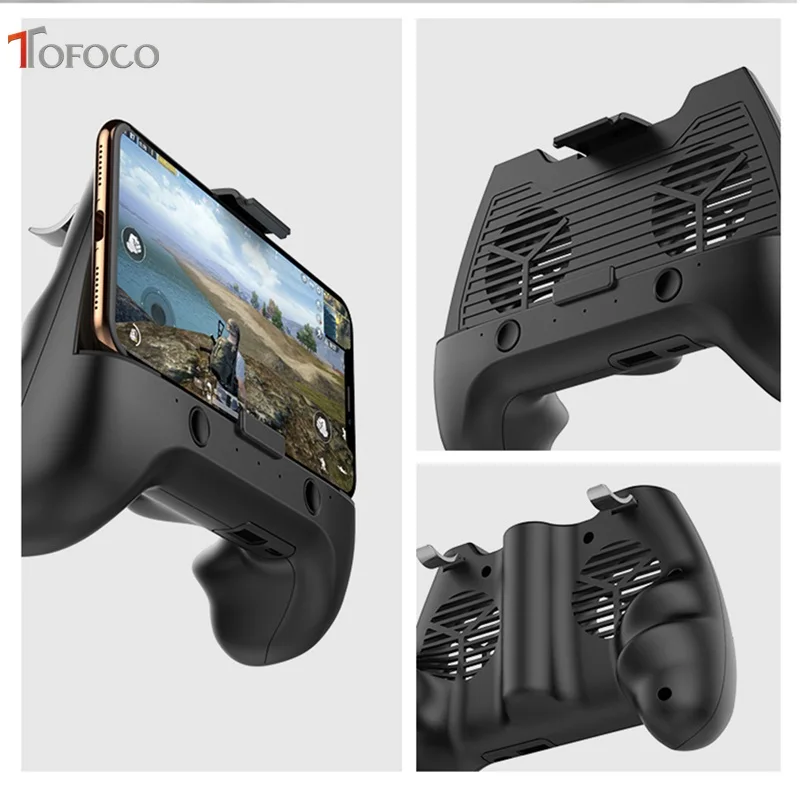 Bluthtooth PUBG Mobile Game Controller L1R1 Shooter Joystick Gamepad Trigger Button For IPhone Only