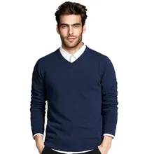 High Quality Winter Sweater Men Knitwear Pullover Slim V-Neck Brand Men's Clothing Sweaters Striped Thin Male Sweater Pull Plus