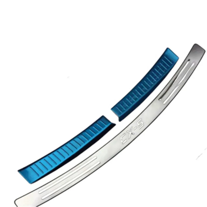 Cena Z tyłu zewnątrz zderzaka wykończenie ochronne próg drzwi próg pokrywa listwa ochronna akcesoria nadające się do Mazda CX 5 CX5 2013 2014 2015 2016 samochodów stylizacji