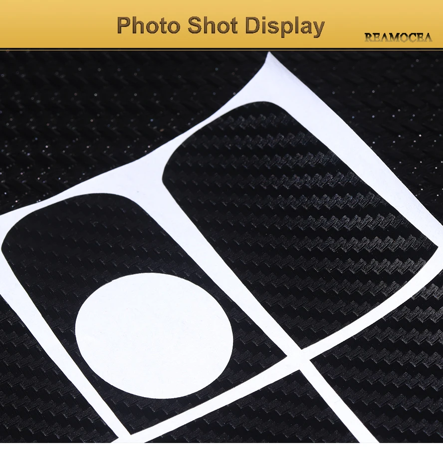 Reamocea Carbon Fiber Car Door Handle Sticker For Ford Focus 2012 2013 For Focus Hatchback 2006 - 2010 Escape Kuga 2013 (12)