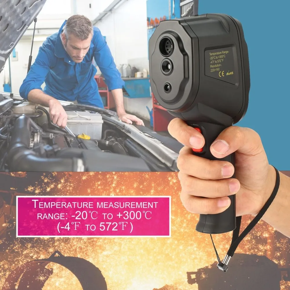 

Portable HT-04 Thermal Imaging Camera High Sensitive Sensor HD Color Screen Real-time Responses Precise Lader Point NEW