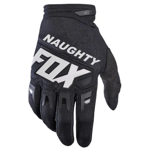 Новые гоночные оранжевые перчатки NAUGHTY FOX MX, перчатки для мотокросса, езды на горном велосипеде - Цвет: Черный