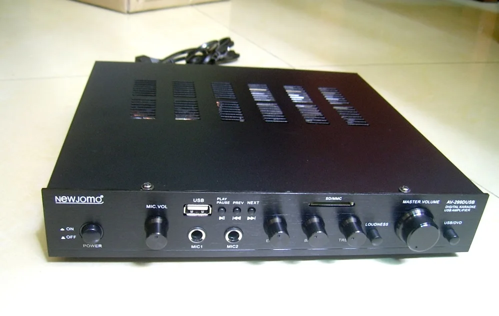 

New Jamo AV-299D HiFi 2.0 Digital Home Audio Amplifier Input AUX/USB/SD Power Handle 80W*2 Frequency Response 55Hz-25KHz AC220V