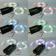 Обновление RGBW волоконно-оптический свет комплект украшения оптического волокна потолочный свет 2x16 Вт светодиодный источник света+ 400 волокон strnads