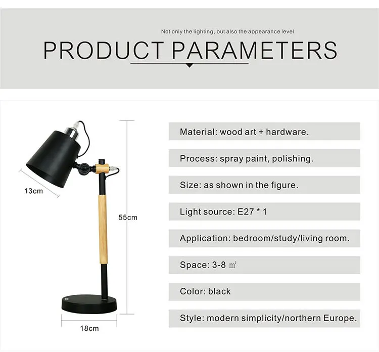 DE.SOUL Led Table Lamp Modern Table Lamps For bedroom bedside lamp E27 Led Desk Lamp 07